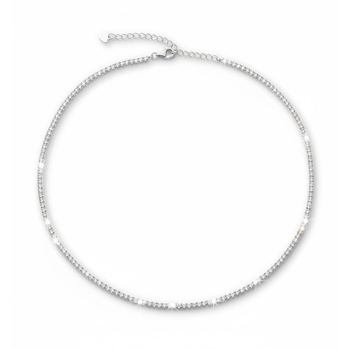 Colar de Prata 925 cravejado